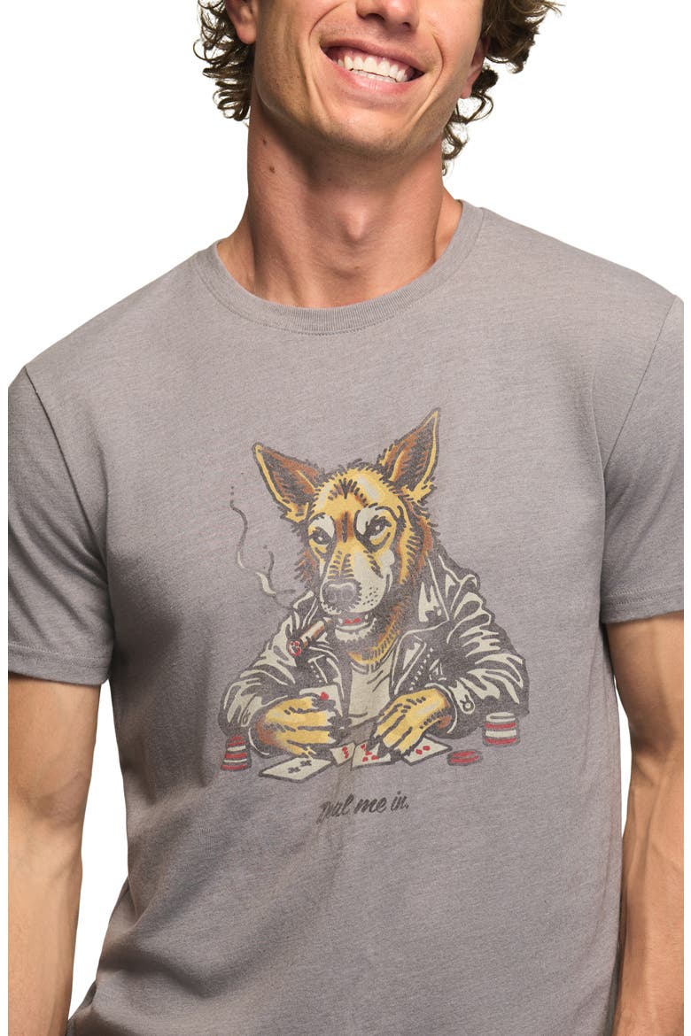 Poker Wolf Graphic T-Shirt, Alternate, color, STEEL GRAY