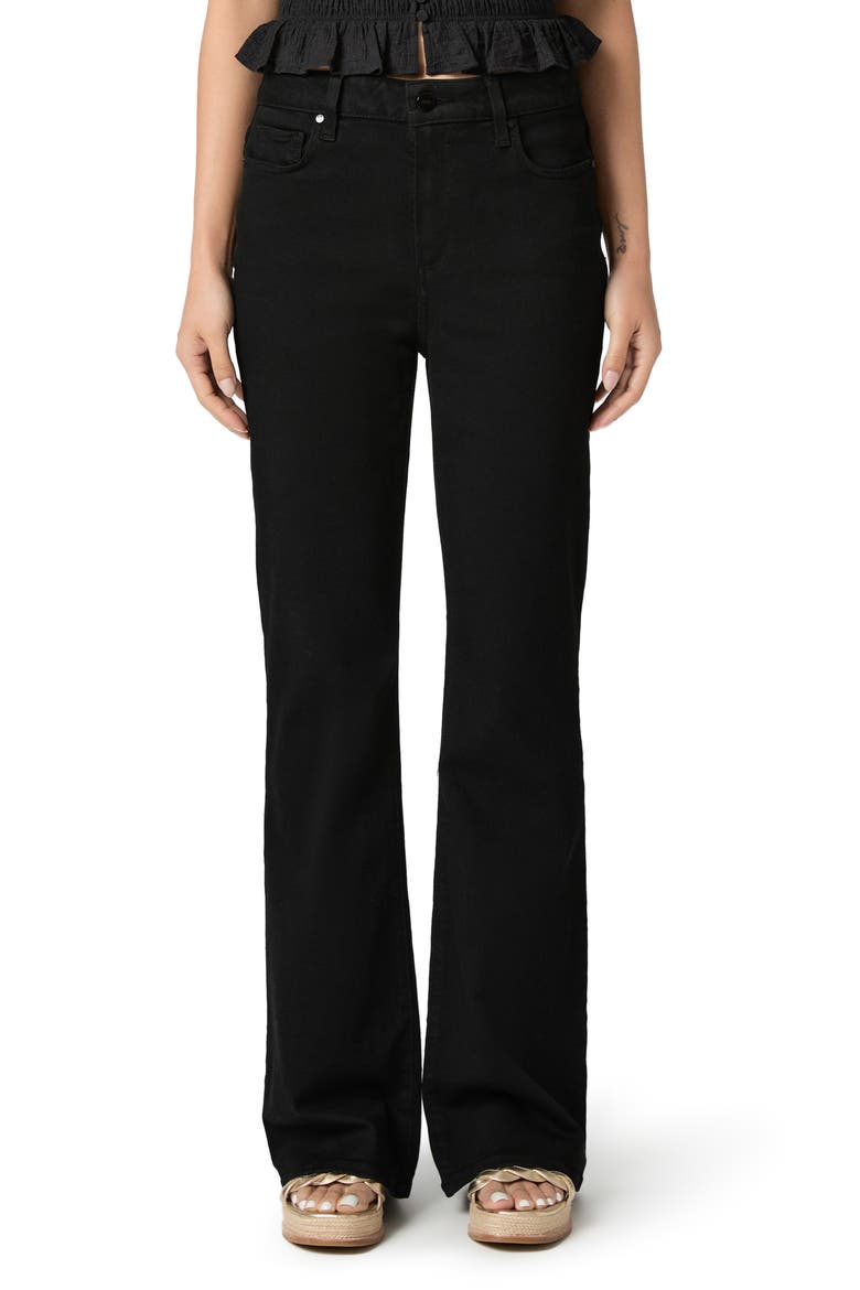 Laurel Canyon High Waist Bootcut Jeans, Main, color, BLACK SHADOW