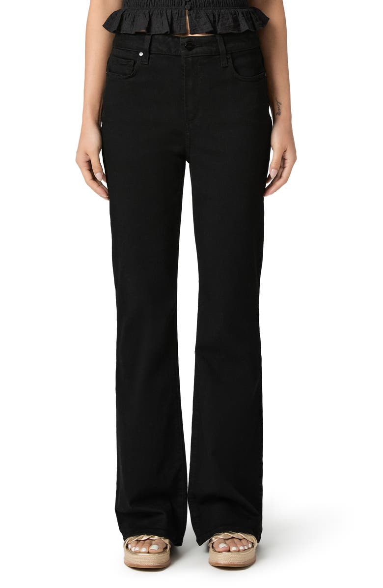 PAIGE Laurel Canyon High Waist Bootcut Jeans, Main, color, Black Shadow