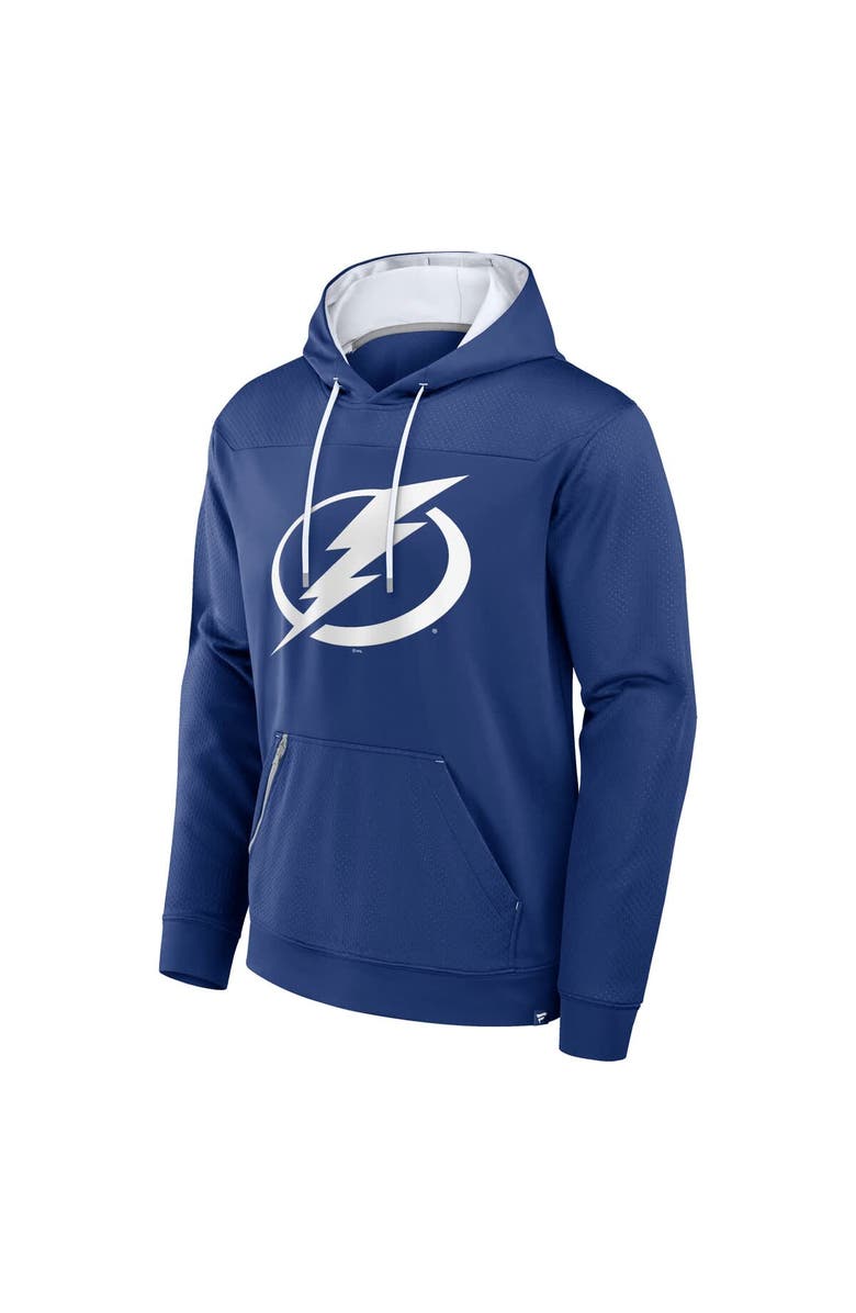 FANATICS Men's Fanatics  Blue Tampa Bay Lightning Defender Pullover Hoodie, Alternate, color, Blue