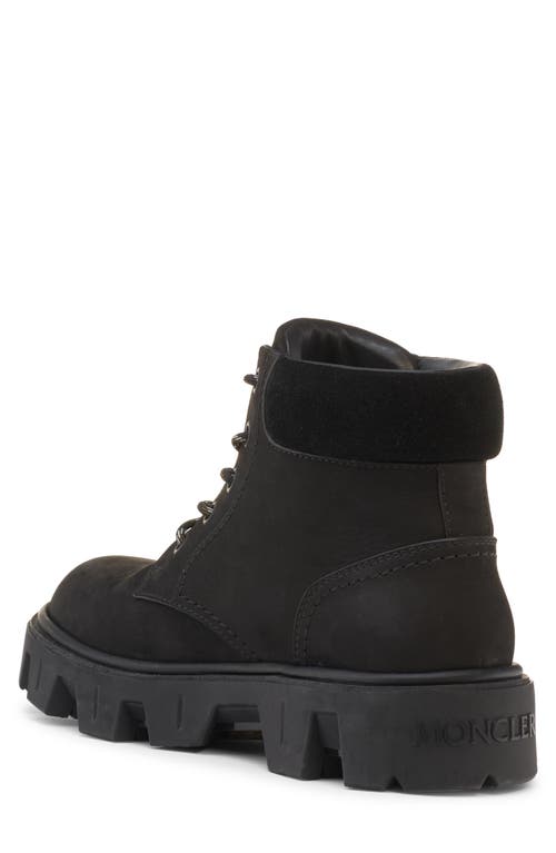 Moncler Peak City Lace-up Boot In Black