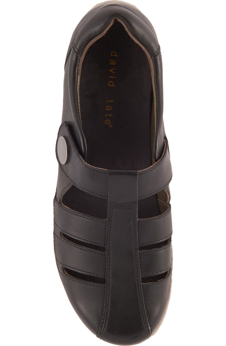 David Tate Optic Flat, Alternate, color, Black Nappa