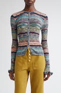 Ulla Johnson Lex Ruffle Space Dye Cardigan