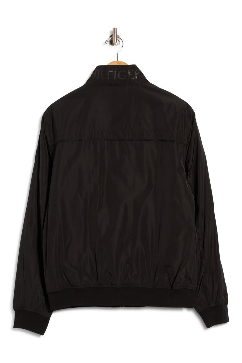 Water Resistant Bomber Jacket, Alternate, color, BLACK