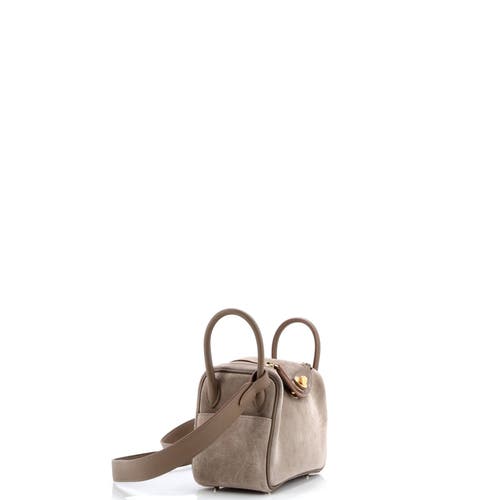 Pre-owned Hermes Hermes Lindy Bag Grizzly And Swift Mini