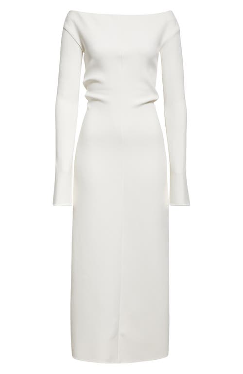 PROENZA SCHOULER PROENZA SCHOULER YARA OFF THE SHOULDER LONG SLEEVE MIDI DRESS