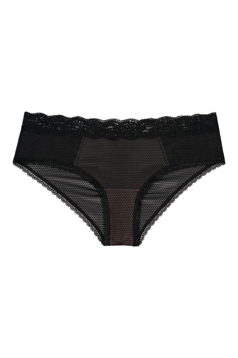Brooklyn Cheeky Boyshorts, Alternate, color, BLACK
