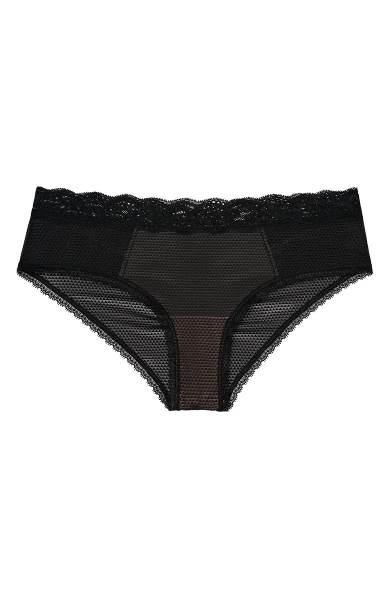 PASSIONATA Brooklyn Cheeky Boyshorts, Alternate, color, Black