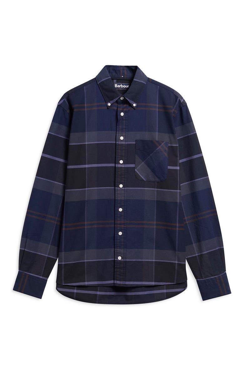 Dunoon Tartan Cotton Button Down Shirt, Alternate, color, MIDNIGHT LOCH