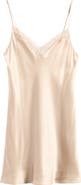 Etam Milky Lace Trim Silk Chemise