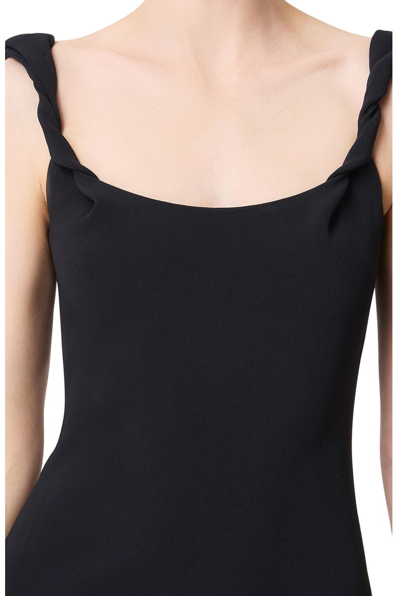 Twist Bias Dress, Alternate, color, BLACK