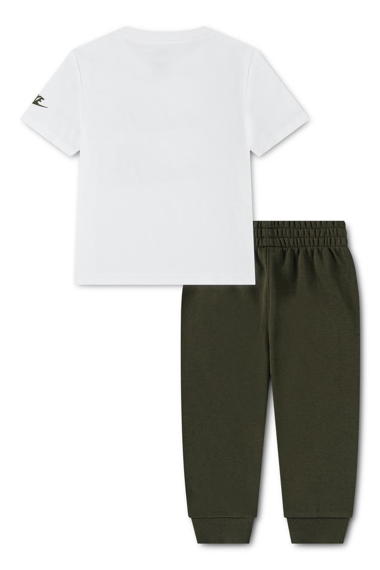 Kids' Sportswear Graphic T-Shirt & Fleece Joggers Set, Alternate, color, CARGO KHAKI