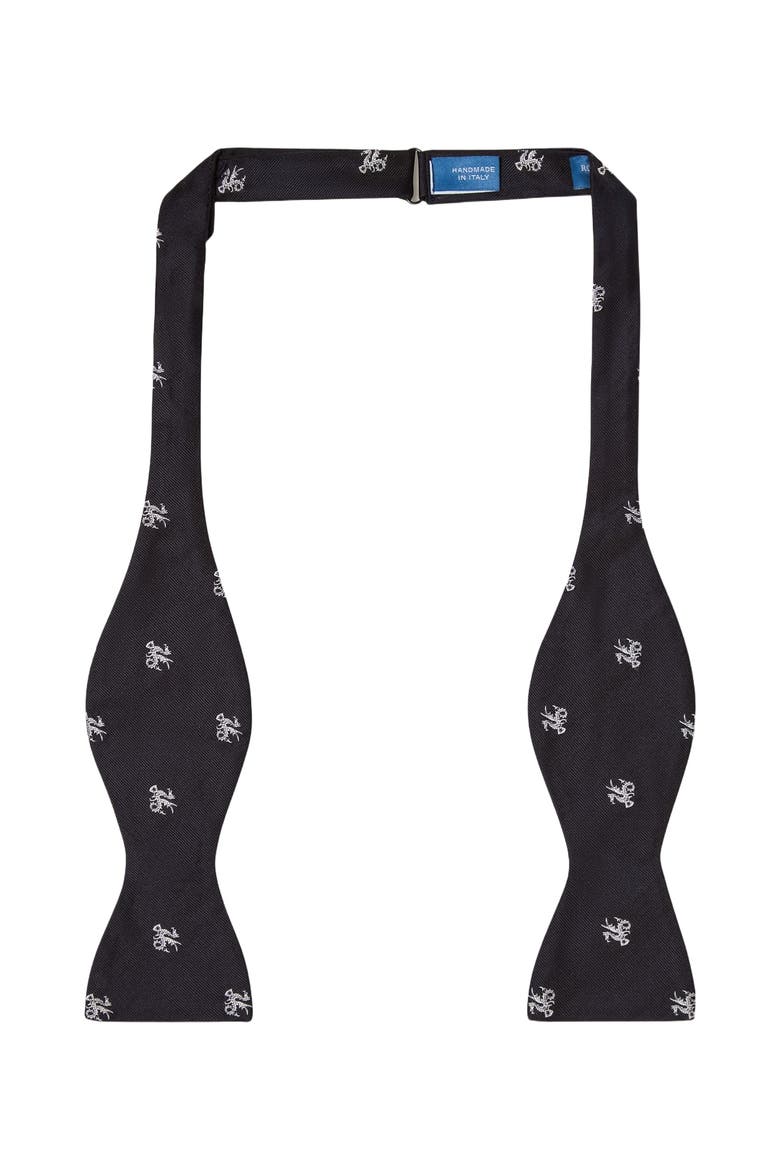 Bond Self-Tie Dragon Bow Tie, Main, color, Navy