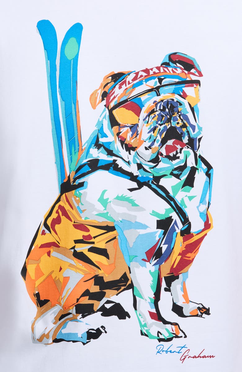 Robert Graham Ski Graham Cotton Graphic T-Shirt, Alternate, color, White