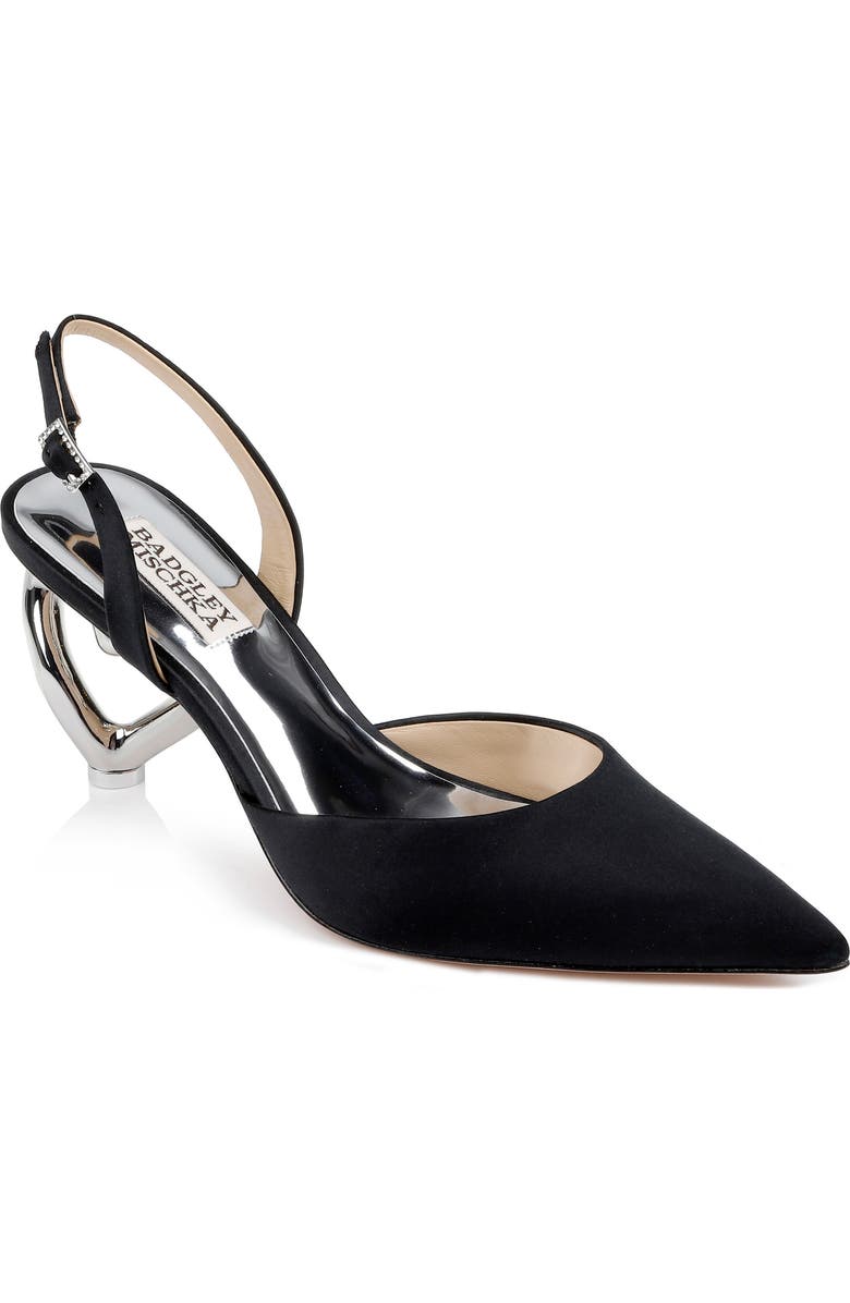 Badgley Mischka Collection Lucille Slingback Pointed Toe Pump, Main, color,