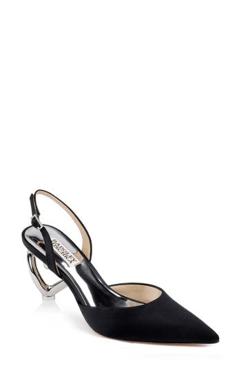 BADGLEY MISCHKA BADGLEY MISCHKA COLLECTION LUCILLE SLINGBACK POINTED TOE PUMP 