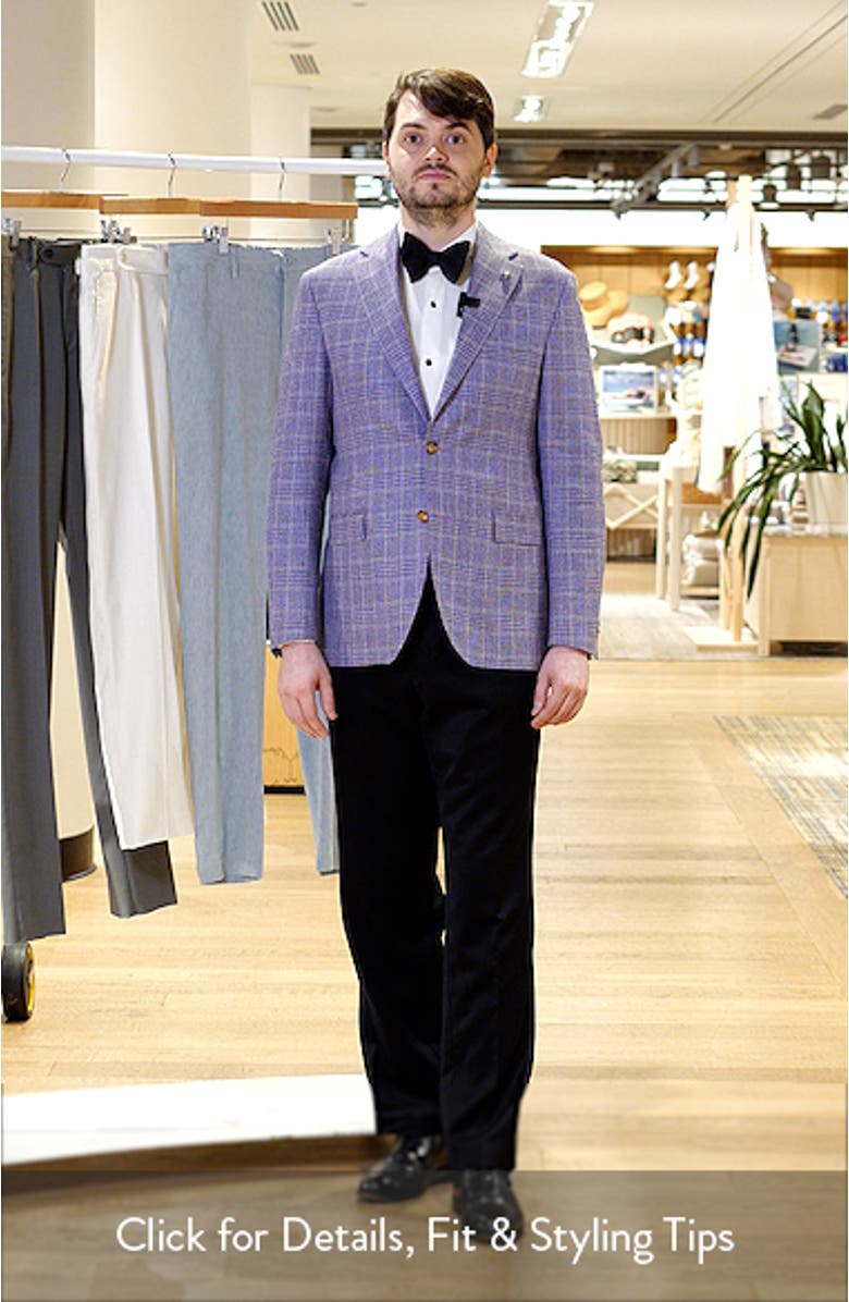 McAllen Berry Plaid Soft Constructed Cotton & Silk Blend Sport Coat, sales video thumbnail