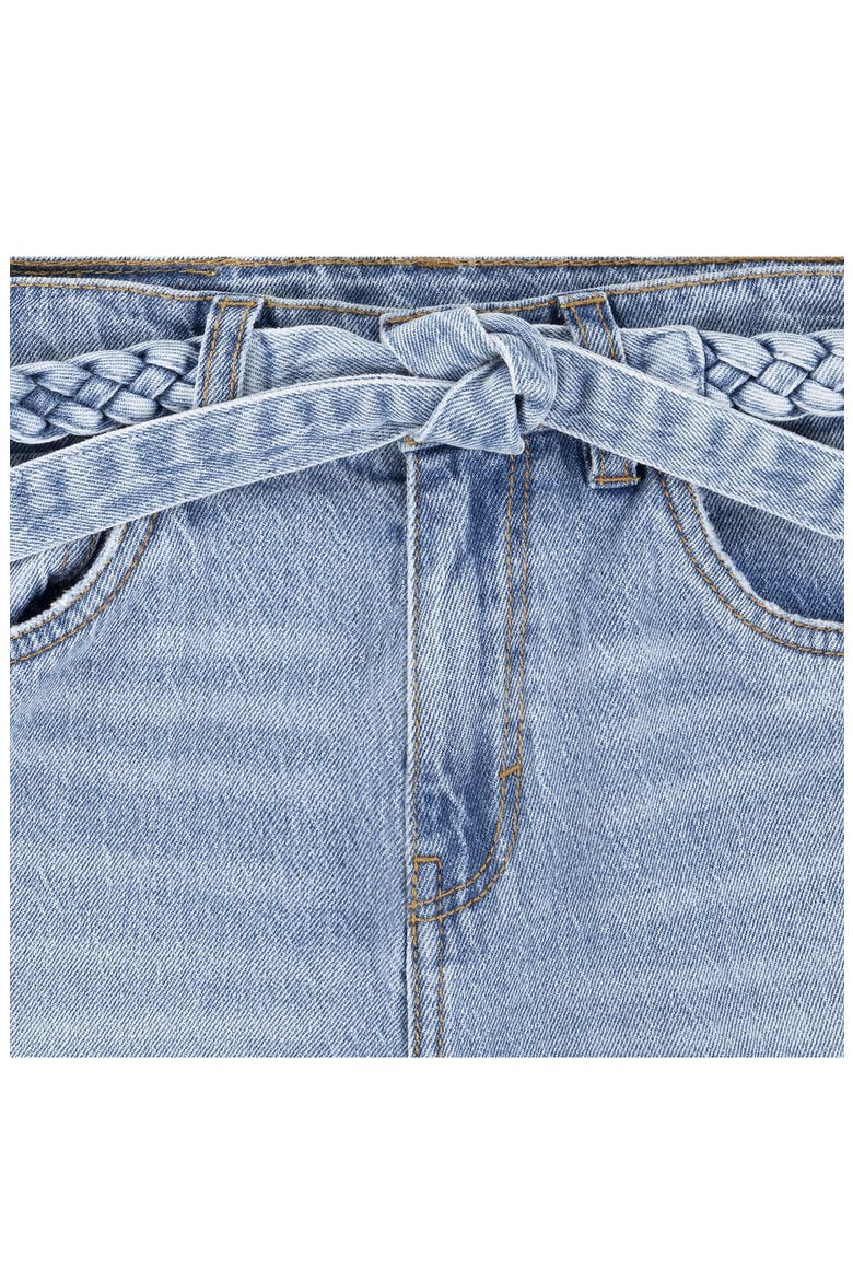 Kids' Belted Cropped Jeans, Alternate, color, FREE SPIRIT