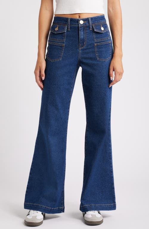 1822 Denim Belle Patch Pocket Flare Jeans in Levi 