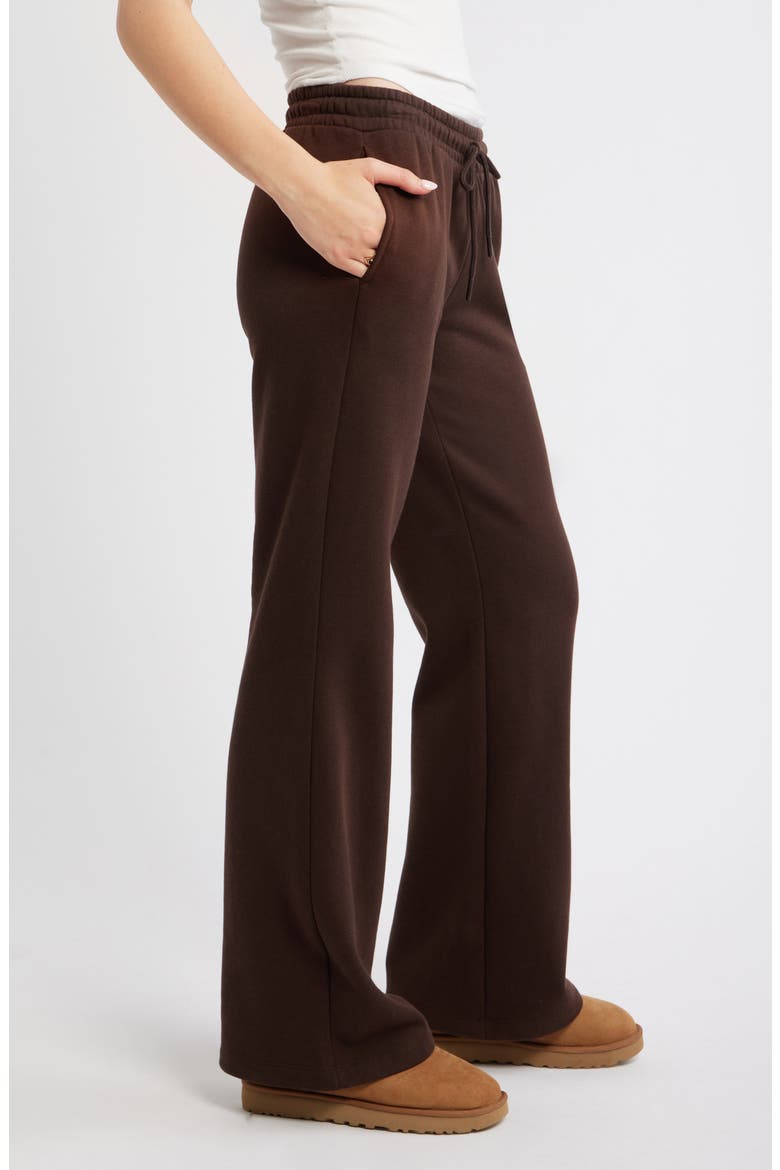 Baggy Flare Leg Sweatpants, Alternate, color, BROWN COFFEE