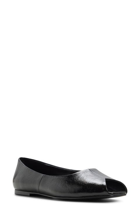 Alieiki Peep Toe Flat