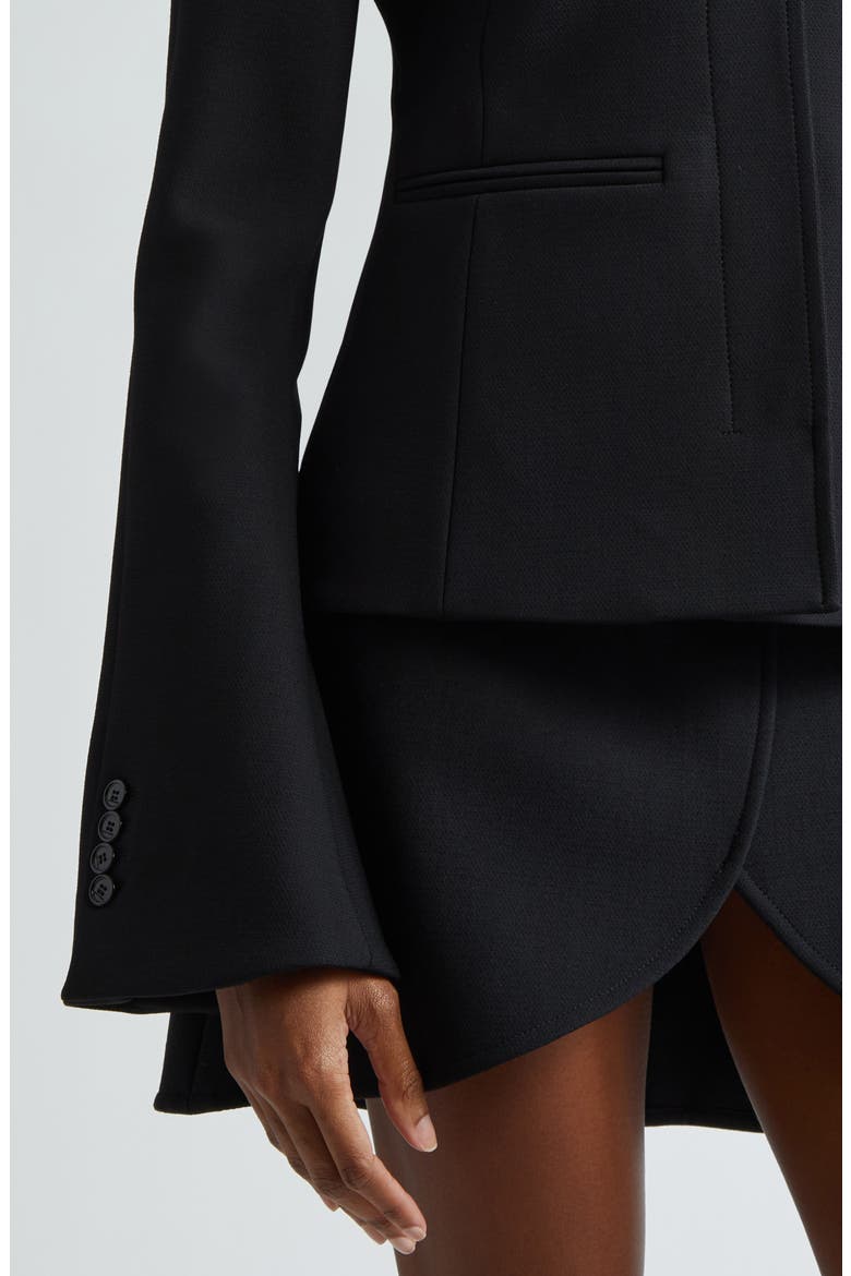 Ellipse Heritage Crepe Jacket, Alternate, color, BLACK