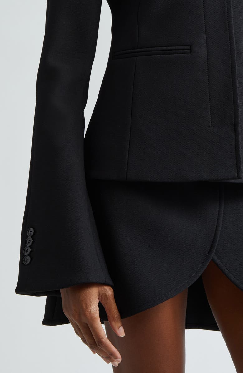 Courrèges Ellipse Heritage Crepe Jacket, Alternate, color,