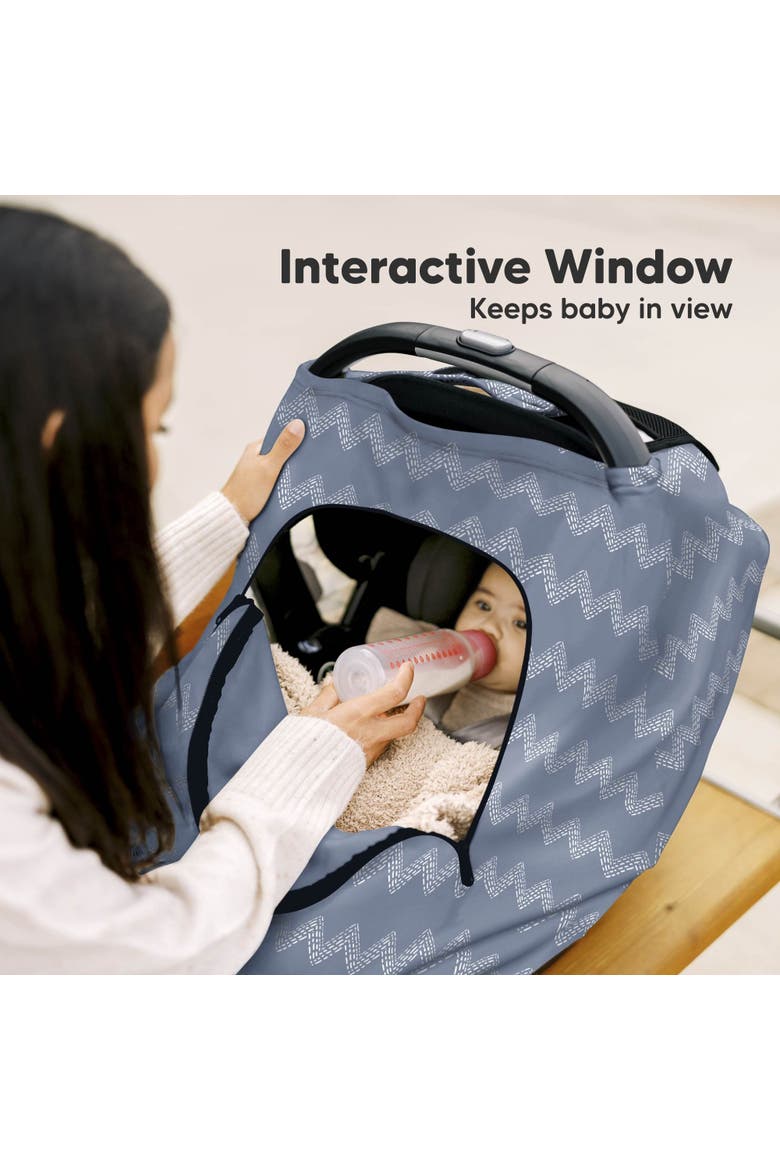 Warmzy Baby Car Seat Cover, Alternate, color, Indigo