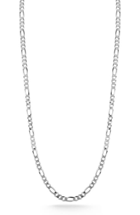 Sterling Silver Figaro Chain Necklace
