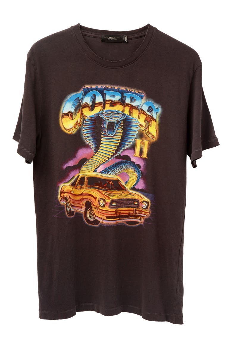 Mustang Cobra Cotton Graphic T-Shirt, Main, color, VINTAGE BLACK