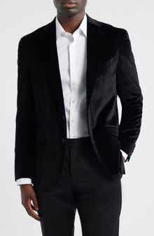Emanuel Berg Black Textured Stretch Cotton Sport Coat