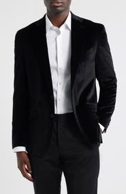 Emanuel Berg Black Textured Stretch Cotton Sport Coat