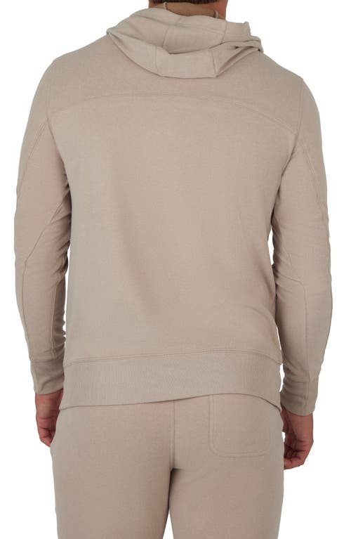 90 Degree By Reflex Ultra Mélange Fleece Hoodie In Leafless Tree