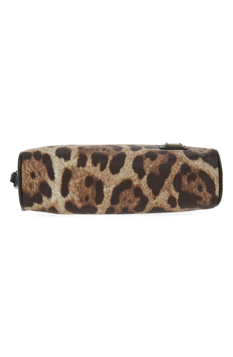 Dolce&Gabbana Leopard Print Dopp Bag, Alternate, color, Leo New