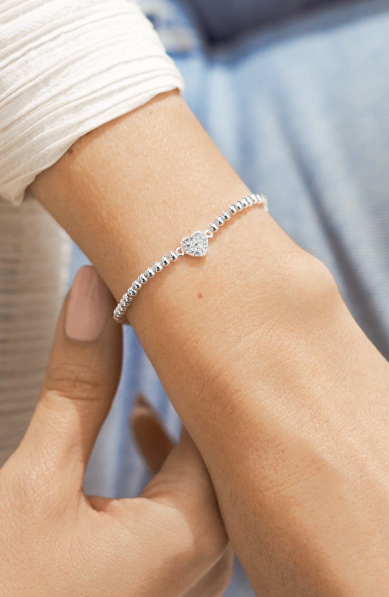 A Littles & Co A Little 'Happy 21st' Bracelet, Alternate, color, Metallic Silver