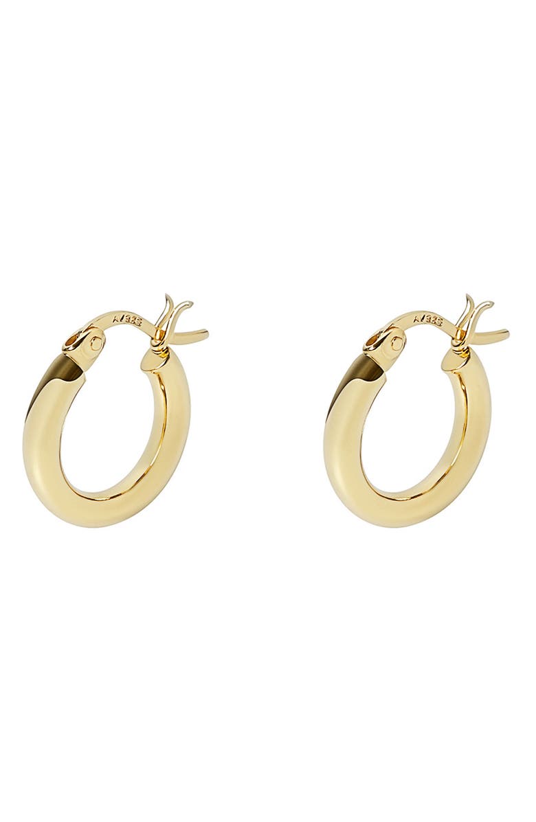Argento Vivo Sterling Silver Set of 2 Hoop Earrings, Alternate, color, Gold