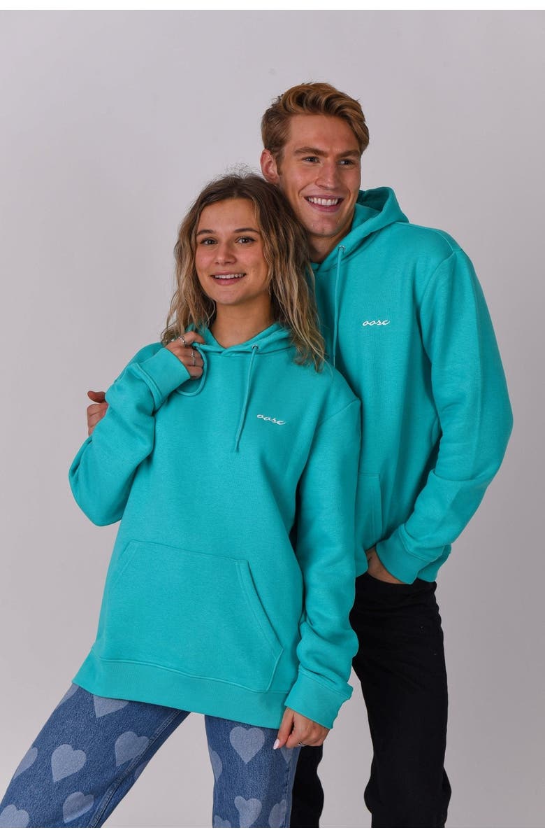 OOSC Powder Club Hoodie - Aqua, Alternate, color, Aqua