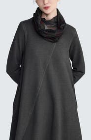 LUUKAA Dewy Sculptural Jersey Collar Scarf