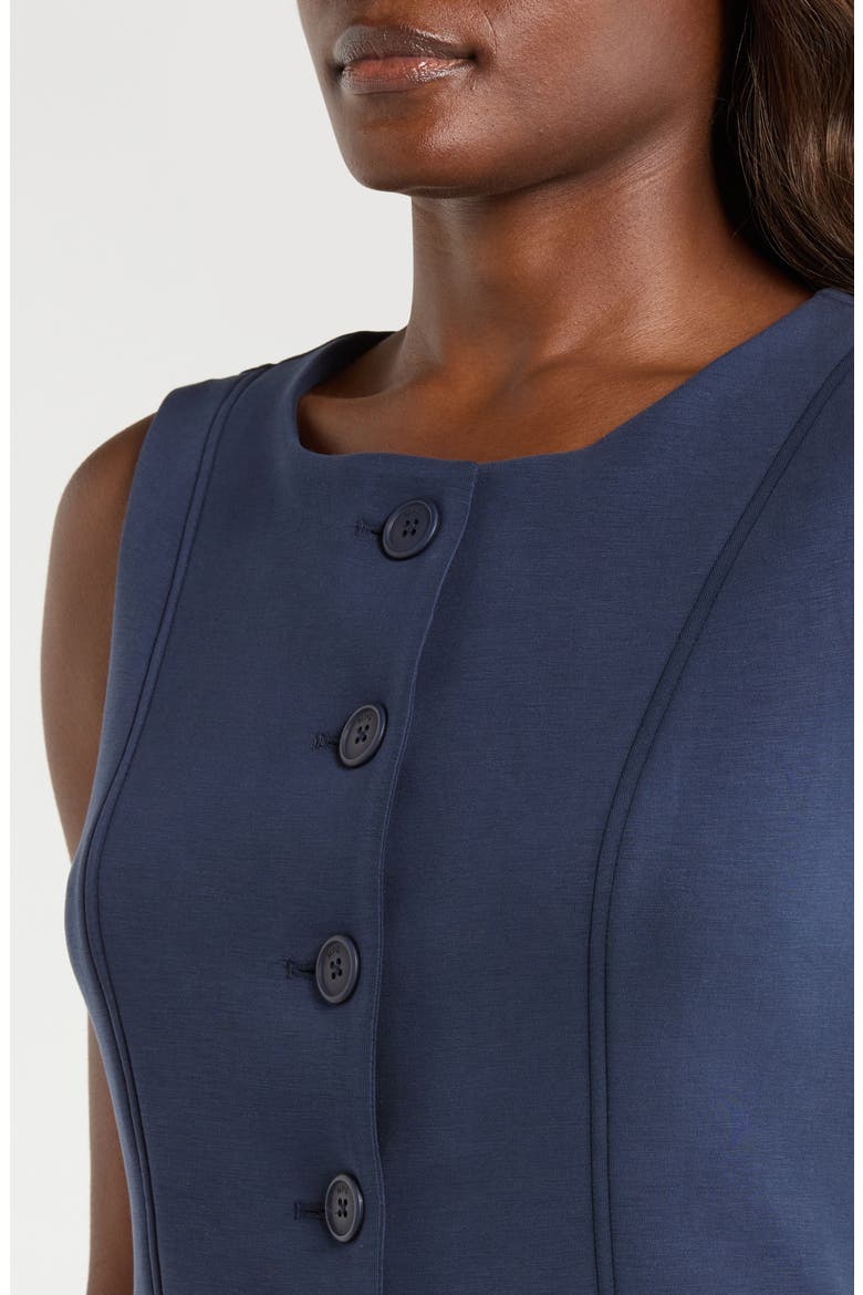 Dreamweave Knit Button Front Vest, Alternate, color, NAVY BLAZER
