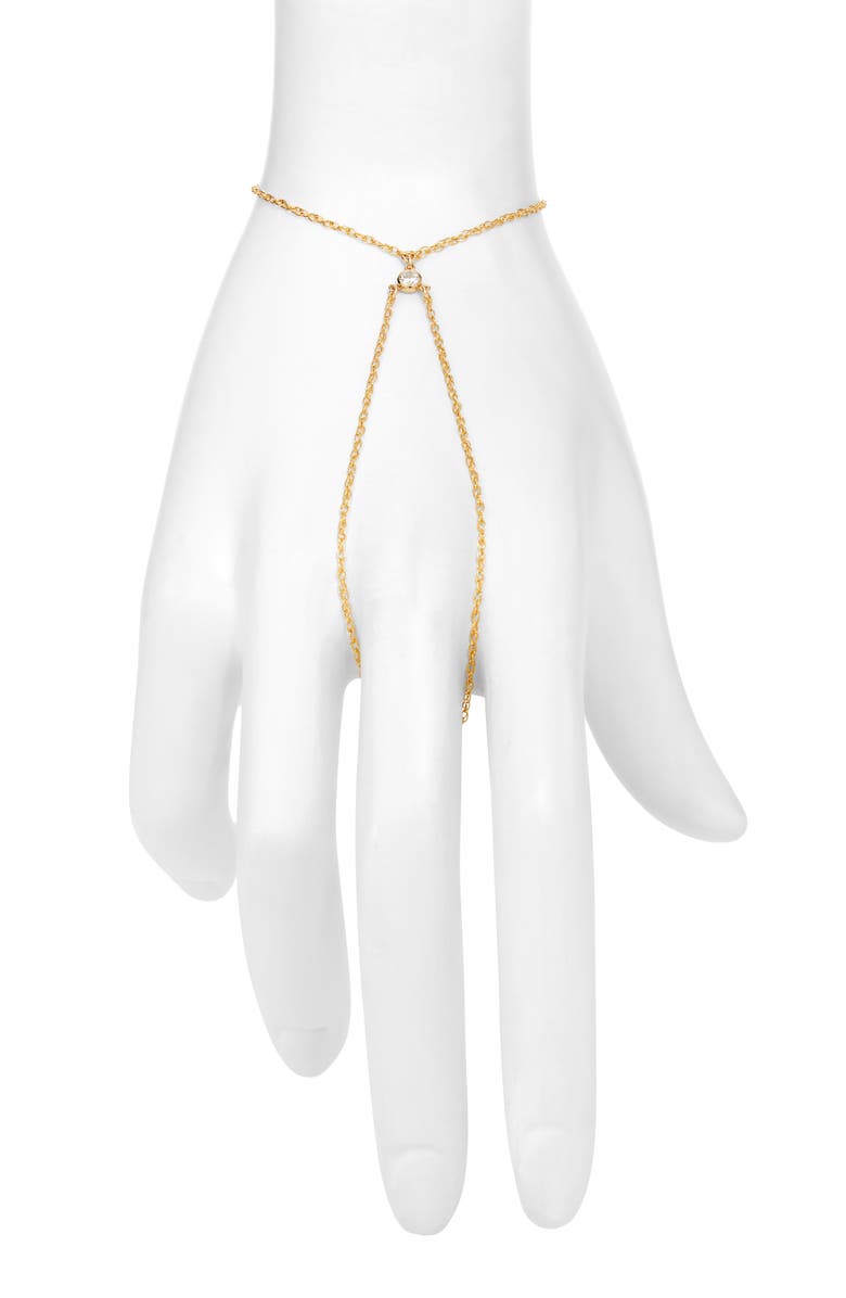 Set & Stones Teagan Hand Chain, Main, color, Gold