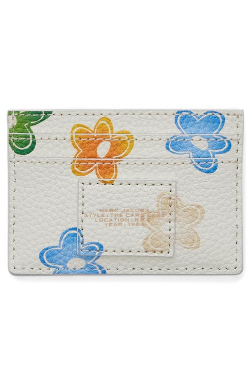 Marc Jacobs The Wild Daisy Leather Card Case White Multi