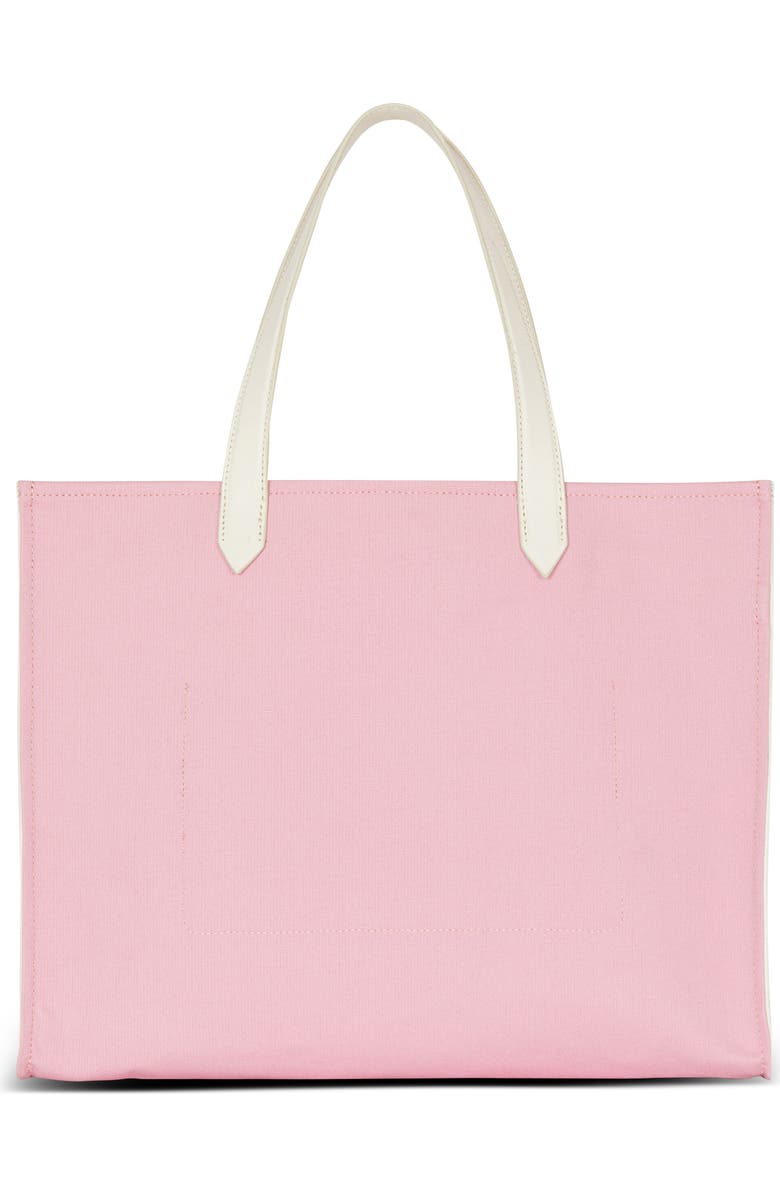 Balmain Medium B-Army Logo Canvas Shopper Tote, Alternate, color,