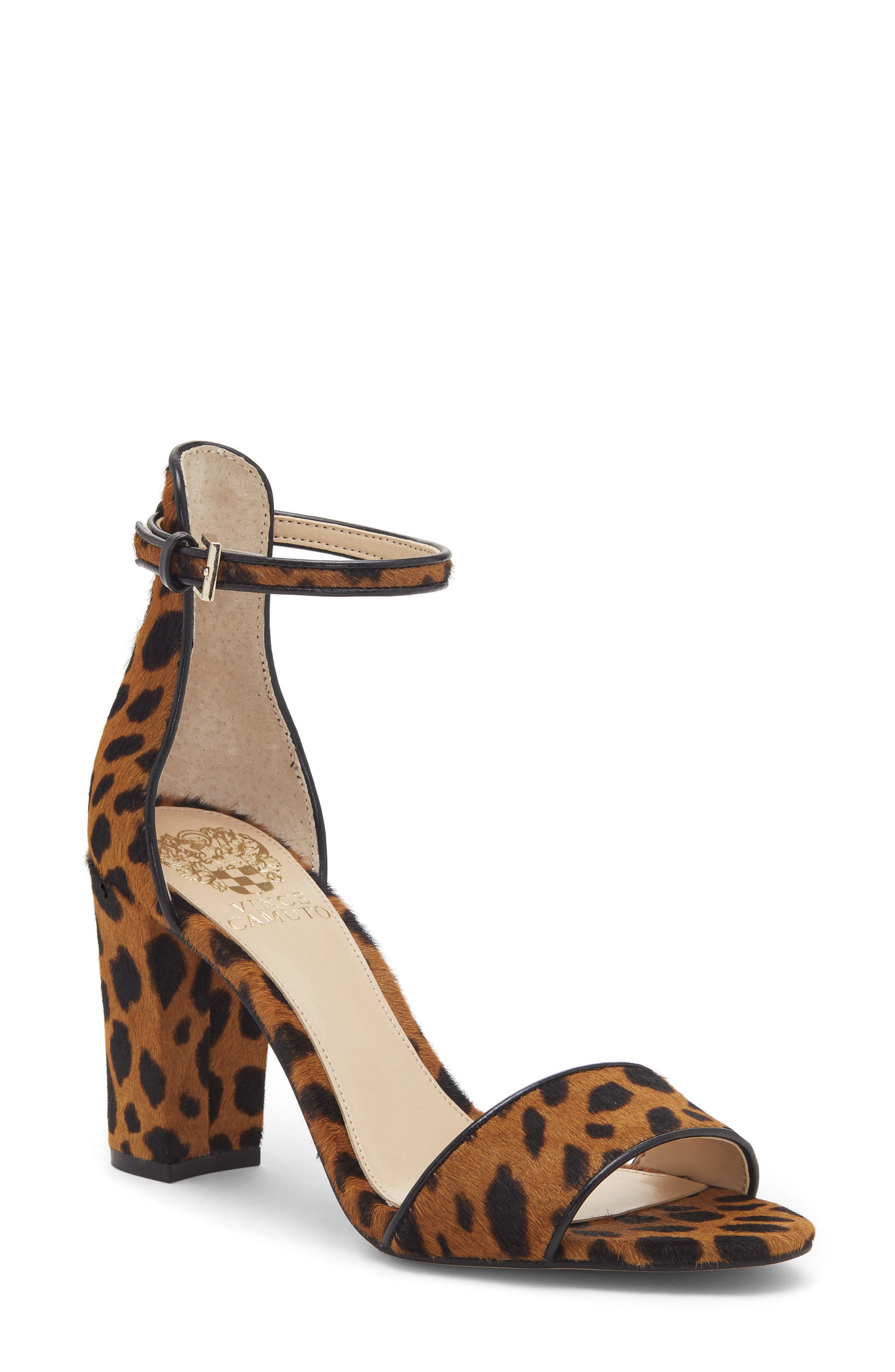Corlina Ankle Strap Sandal (Nordstrom Exclusive), Main, color, BOLD NATURAL LEOPARD