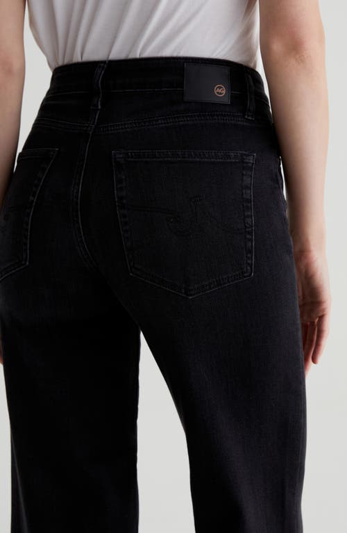 Ag Saige Raw Hem Crop Wide Leg Jeans