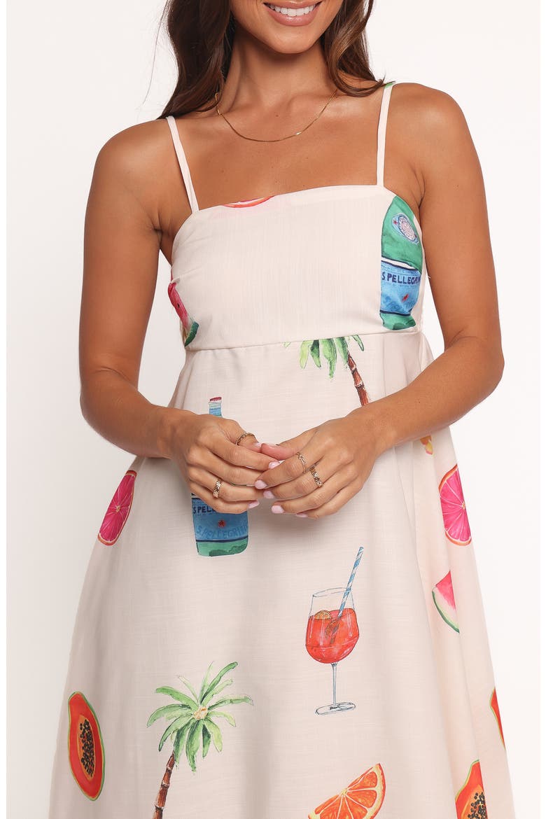 Brea Printed Maxi Sundress, Alternate, color, TUTTI FRUITTI