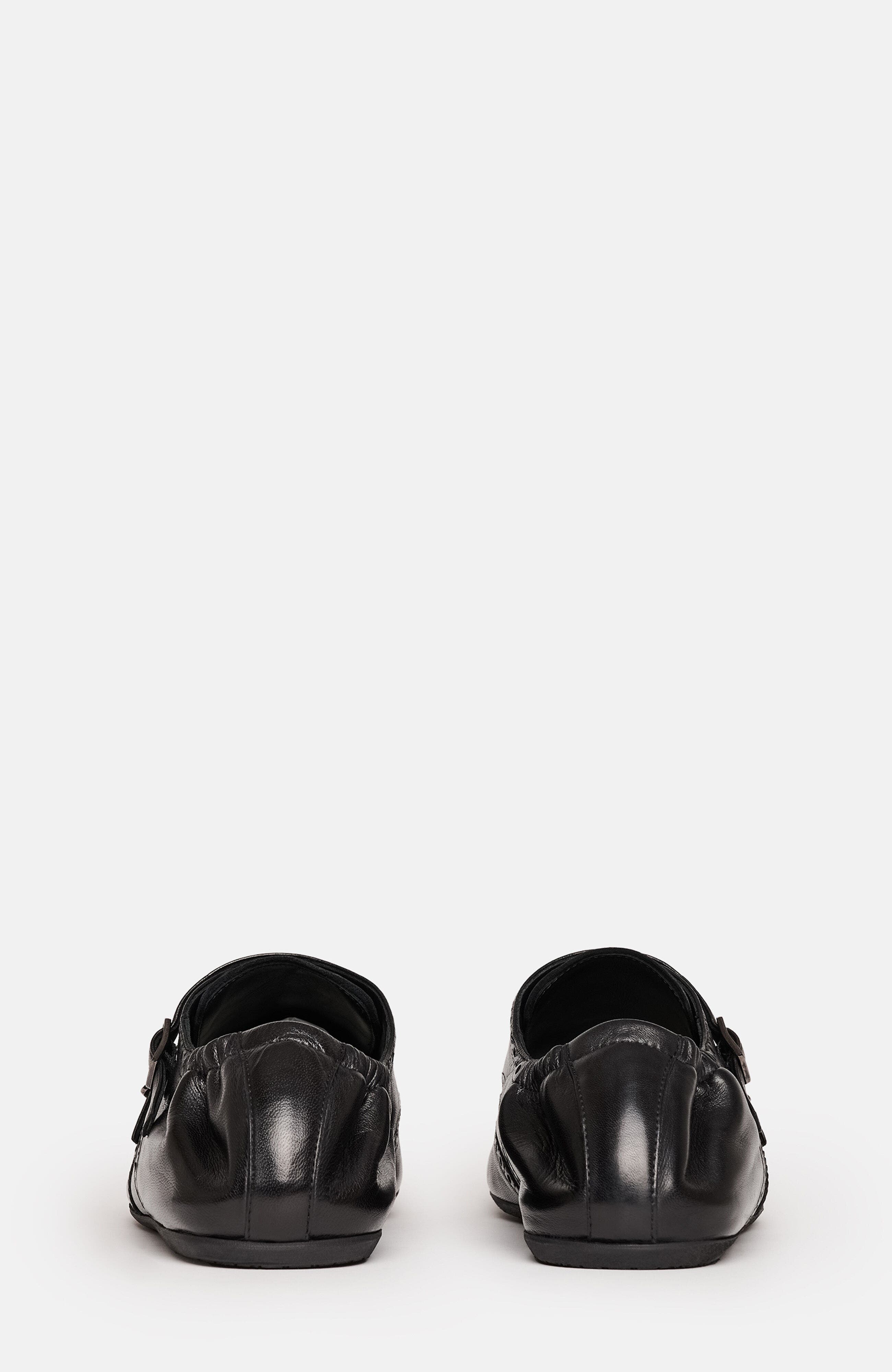 Johnny Monk Strap Shoes, Alternate, color, Black - Calf