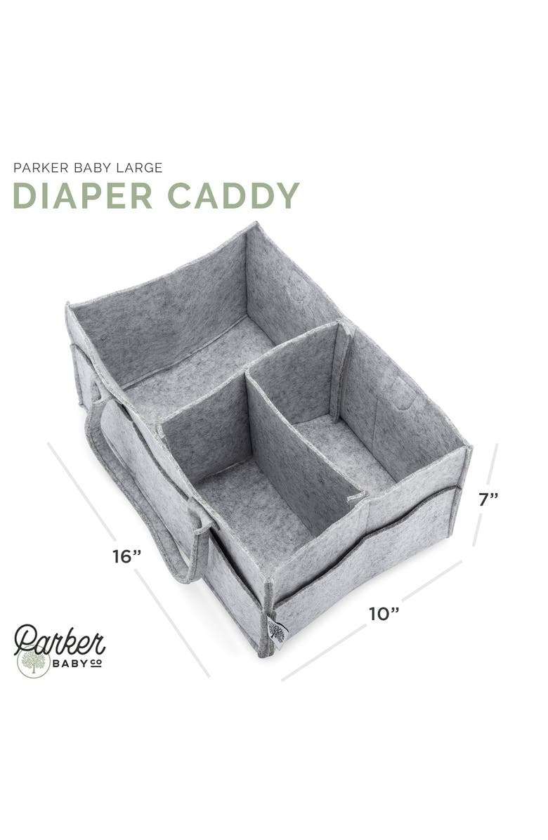Parker Baby Co. Diaper Caddy, Alternate, color, Gray