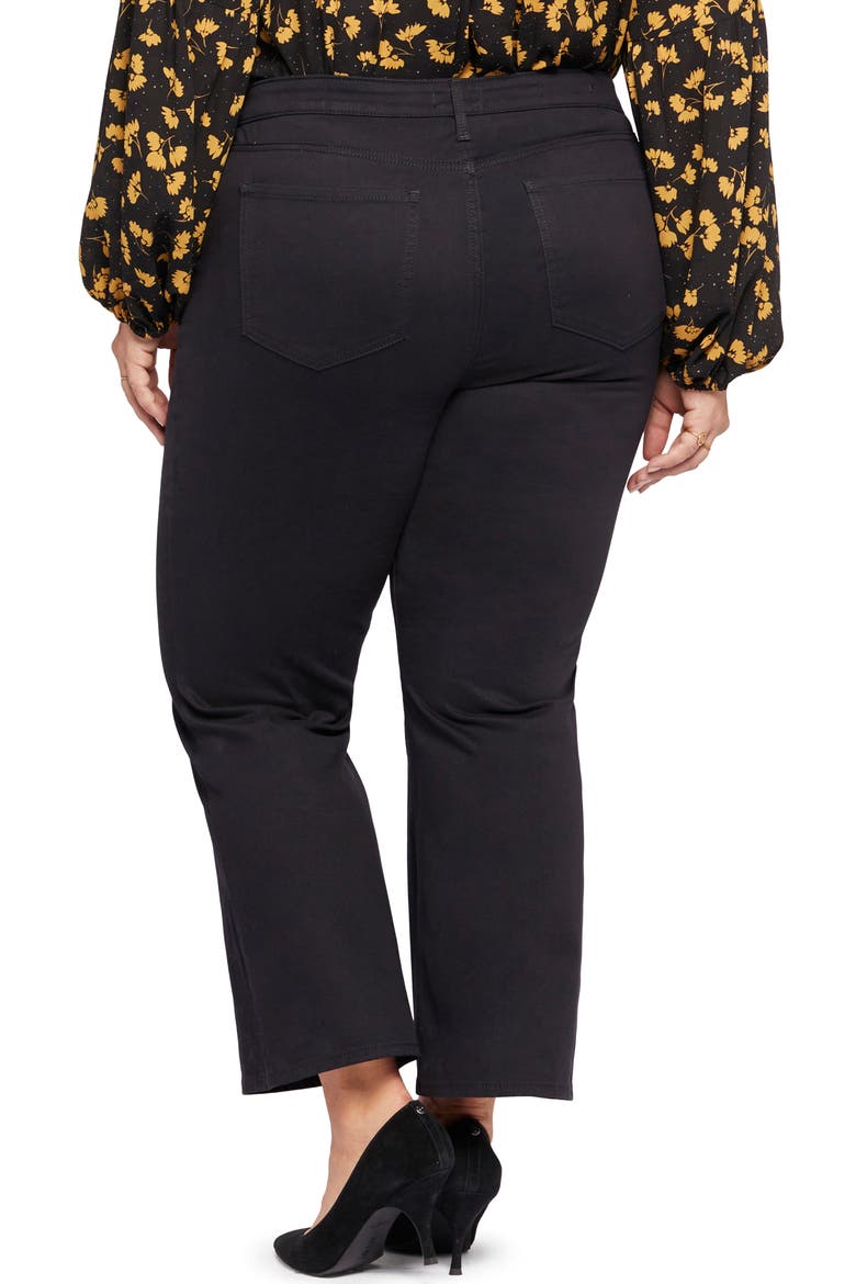 Relaxed Flare Sateen Jeans, Alternate, color, BLACK PEARL