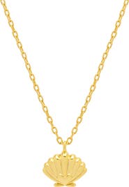 Estella Bartlett Scallop & Heart Pendant Necklace