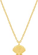 Estella Bartlett Scallop & Heart Pendant Necklace